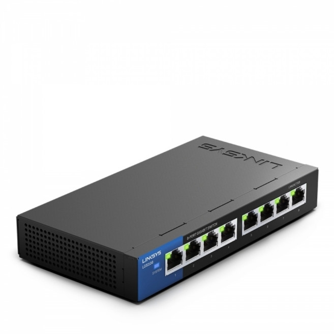 링크시스 8포트 1000Mbps 스위치, LGS108V2, 1개