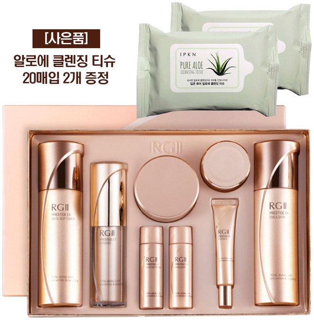 다나한 알지투 프레스티지 EX 4종 기획세트 + 클렌징 티슈 20매입 2개 증정, 1세트