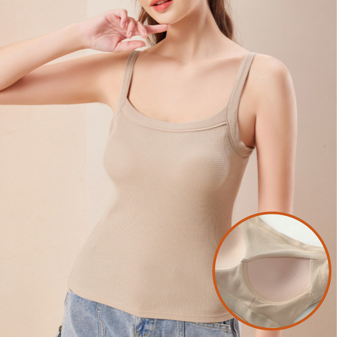 모아 여성용 캡내장 빅사이즈 브라탑나시 나시티