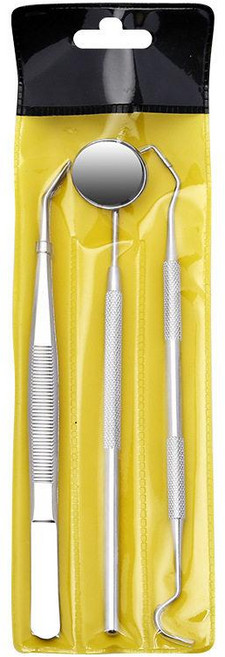 핀셋 익스플로러 픽아웃 할로스큐메 치석제거기 덴탈, 위치 지정 치과용 3종 세트, 1개, 1L