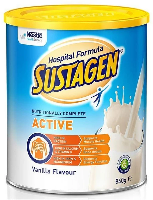Sustagen Hospital Active 바닐라 입원환자 에너지 근육 뼈건강 840g, 1개 - 쿠팡