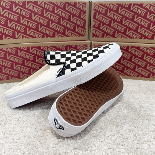 (국내매장판 A/S 가능) 반스 데일리 여름 남여공용 체커보드 슬립온 뮬