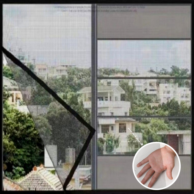 집공감 붙이는 창문 방충망 셀프 설치 모기장 초미세 먼지 모기 방충망 교체용, 블랙(1+1)