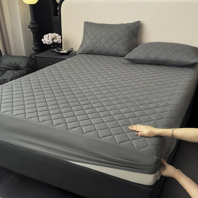 Gawik 방수 매트리스 커버 매트리스 누빔 심플 도톰 매트리스 커버 반려동물 방진 방오 매트리스 커버 기계 세탁 가능