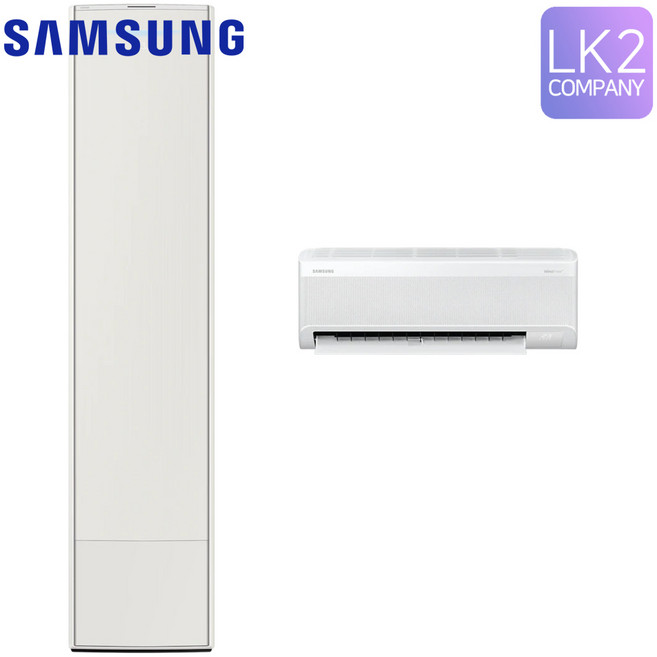삼성 멀티 2in1 인버터 스탠드 Bespoke AI 무풍콤보 갤러리 청정 에어컨 17평+6평 AF80F17D22BRS 실외기포함 설치비별도 / 엘케이투에어컨, 일반배관형