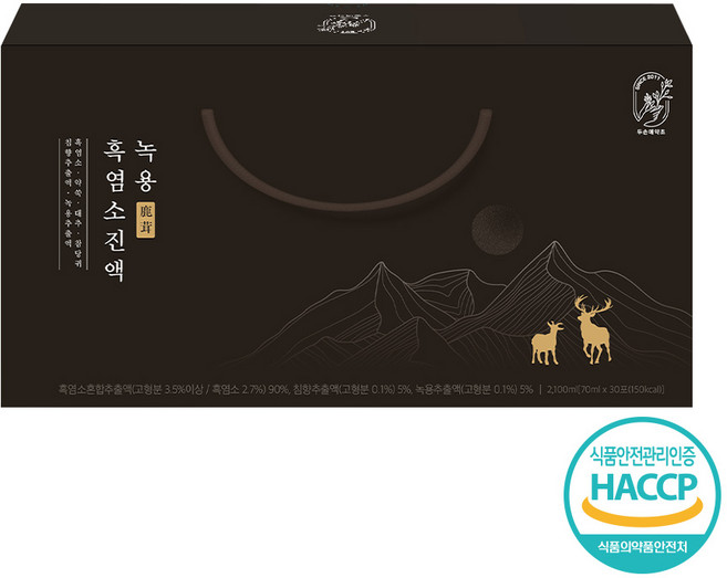 [2박스 선택시 1박스 더] 두손애약초 녹용 흑염소진액 프리미엄 (시음용 5포 증정), 2.1L