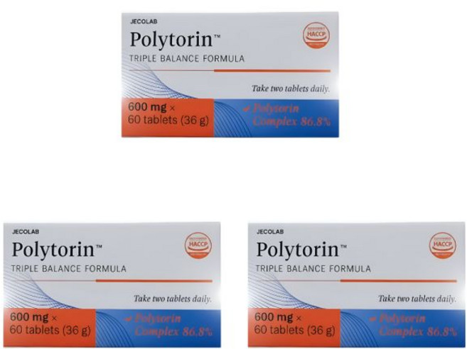 제코랩 폴리토린 Polytorin 60정 3박스 트리플 밸런스 포뮬러 베르가못 베르베린 541694