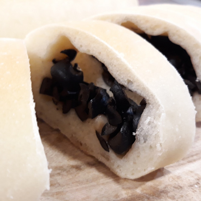 밥브레드 올리브듬뿍 치아바타 천연발효빵 비건 사워도우 건강빵 유기농밀, 140g, 1개