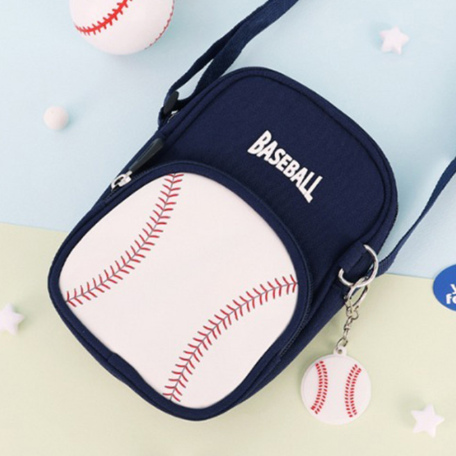 베이스볼 풋볼 아동 크로스백 핸드폰가방 휴대폰 가방