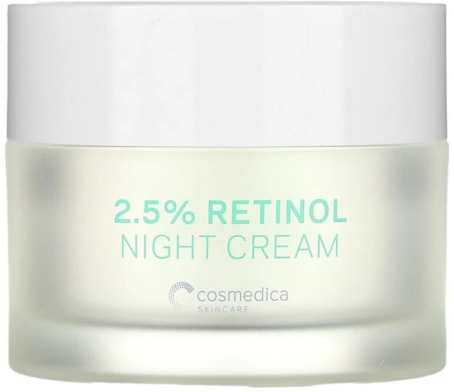 코스메디카 스킨케어 레티놀 2.5% 비타민A 나이트 크림 리서피싱 트리트먼트 50g, 1개 - 쿠팡