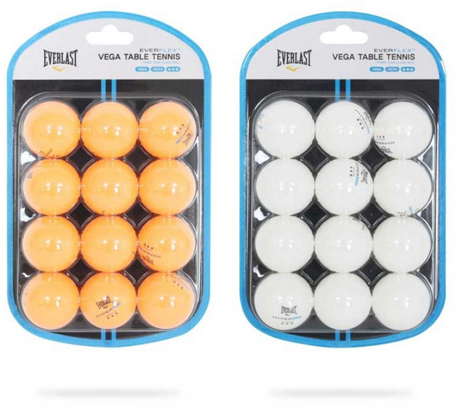 에버라스트 에버라스트 탁구공 3성 12개입 화이트 옐로우, 1개