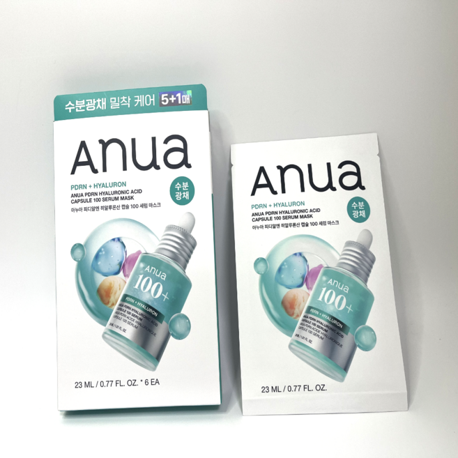 아누아 피디알엔 히알루론산 캡슐 100 세럼 마스크팩, 1개, 23ml