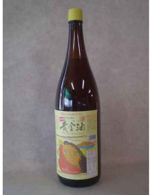 [Deikahoku Oil] 일본산 골든유 (유채유) 650g (22.9온스) *압착 일번 시보리, 1개