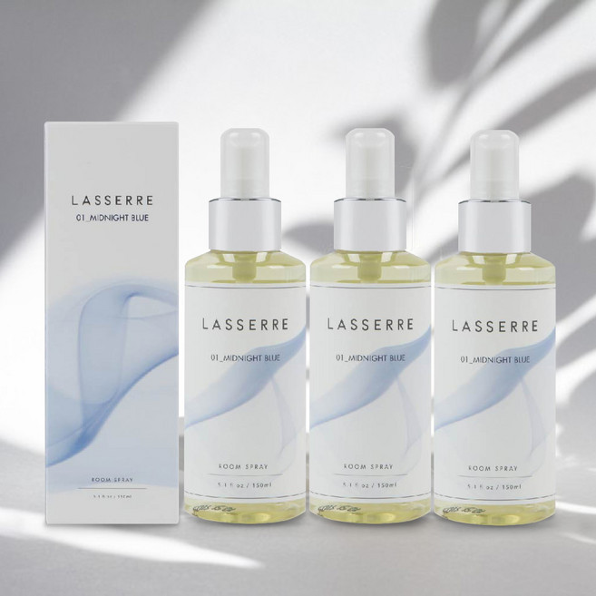 LASSERRE 룸스프레이 미드나잇블루 폴로매장향 본품, 150ml, 3개