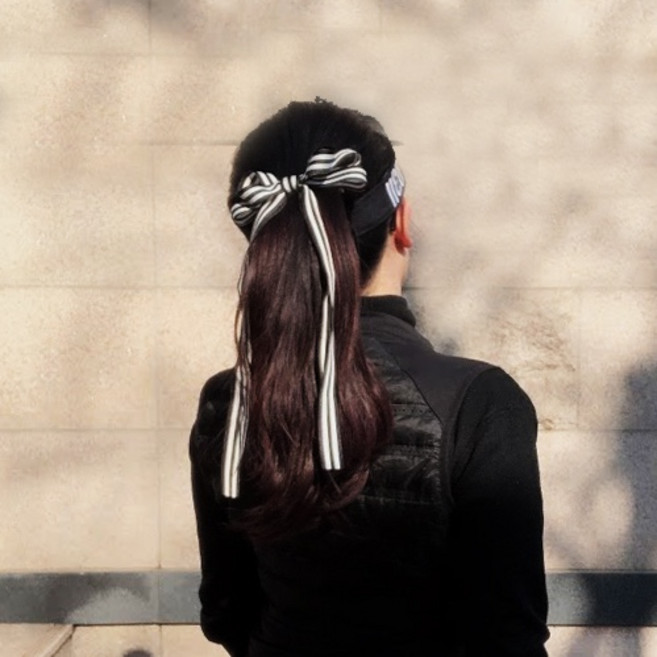 헬로버디 골프리본 롱롱 블루 레드 리본핀, 롱롱블랙