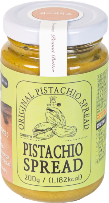 일품미가 피스타치오 스프레드 200g (마카다미아 30%) 스무스 페이스트, 1개