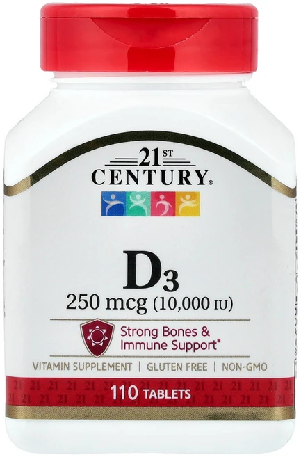 21세기 센트리 104423 비타민D3 50mcg2000IU 110정, 1개 - 쿠팡