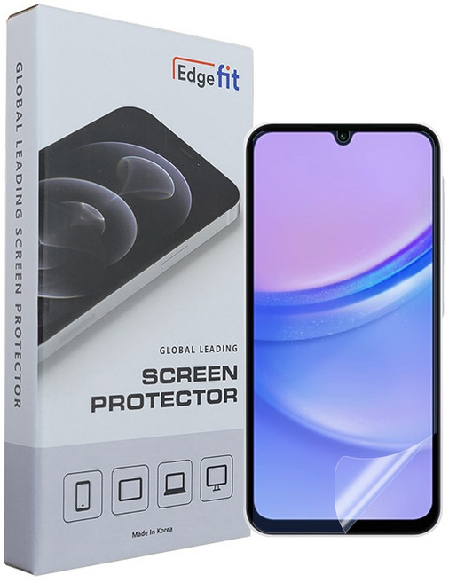 엣지핏 PET EPU 매트 무광택 저지문 하이브리드 액정보호필름, 1개