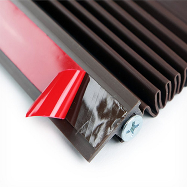 착한장터 자바라형 둥근문틈커버 상가현관문문틈막이