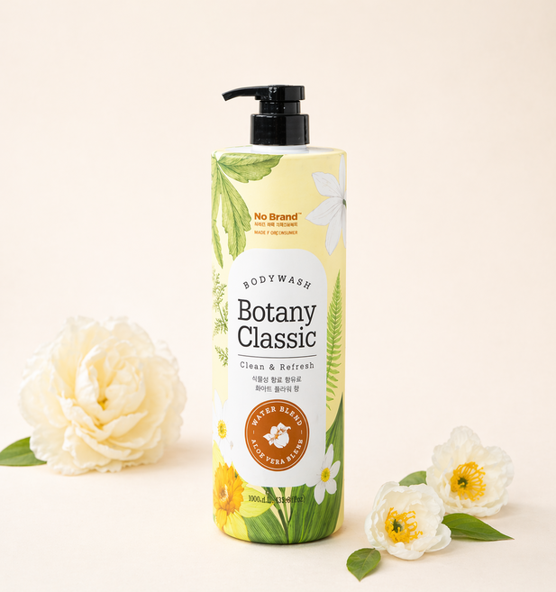 노브랜드 보타니클래식바디워시워터블랑1L Botany Classic Body Wash Water Blanc 1L x2개, 1L, 2개