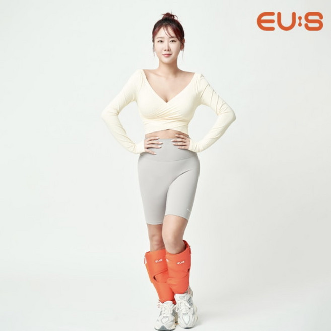 [연예인 소유픽]이유즈 프리미엄 종아리 무선 마사지기 에어슬리머 지퍼형 체형 맞춤 순환마사지 속근육까지 마사지 종아리 붓기개선 온열 찜질 공기압 다리마사지 다리안마기여행 필수템, 오렌지, EUBD