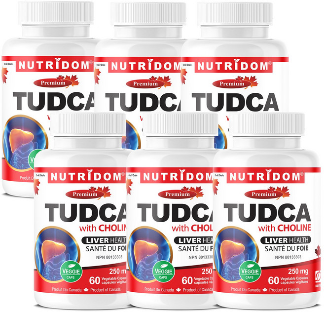 뉴트리돔 투드카 TUDCA 250mg 60베지캡슐, 6개, 60정