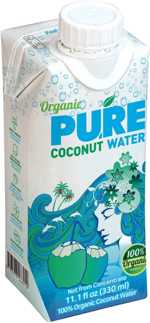 유기농 퓨어 코코넛 워터, 144개, 330ml