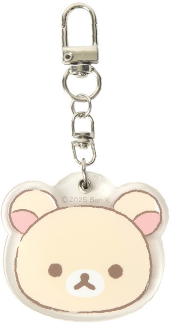 코리락쿠마 베이직 키링거울, 1개, 베이지