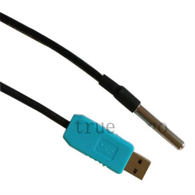 1pc 사용자 정의 온도 센서 모듈 USB 인터페이스 DS18B20 Arduino 테스트 소프트웨어 용 방수 Probe18B20, 04 10 probe, 1개