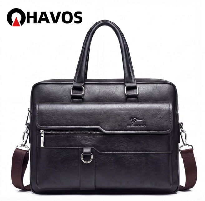 Havos 서류가방 내구성 강화 가방 천연가죽 출근용 노트북수납