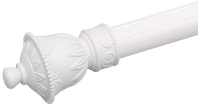 한국레일갤럭시 35mm 궁전 커튼봉 커텐봉, 화이트