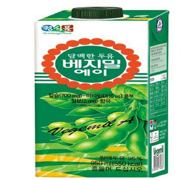 베지밀A 두유팩 정식품, 950ml, 12개