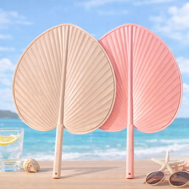 슈리팜 대형 감성 부채 휴대용 여름 캠핑 빅사이즈 부채, 핑크