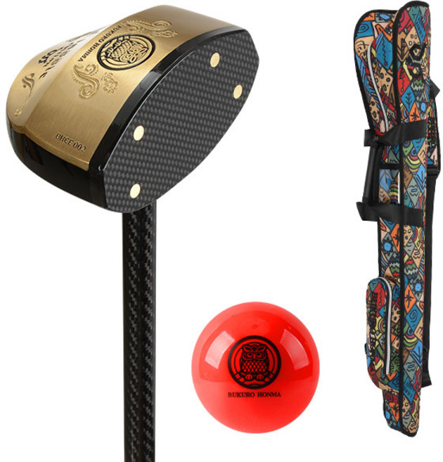 부쿠로혼마 우드 파크골프채 A세트 (파크골프채 파크골프 가방 볼) 대한 파크골프협회 인증, 가방_인디안 공_레드(B3FUPB07)