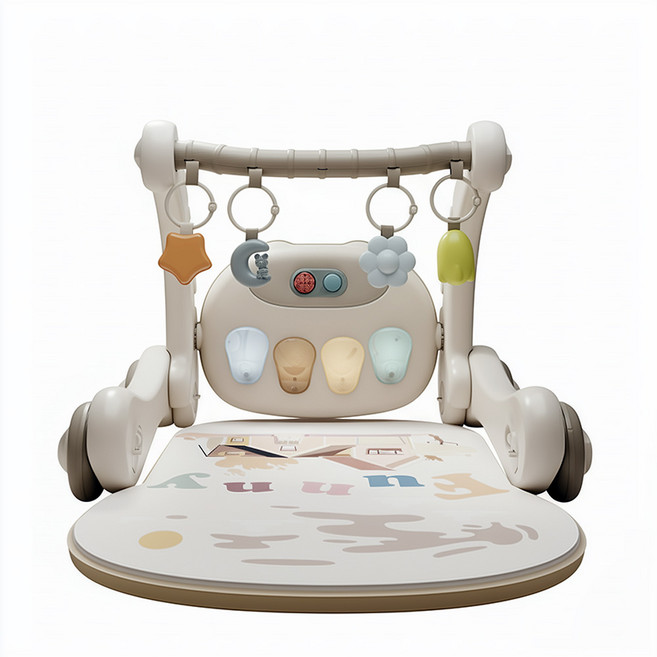 베베코지 신생아 아기 체육관 + 보행기 피아노 딸랑이 선물 장난감, 1개