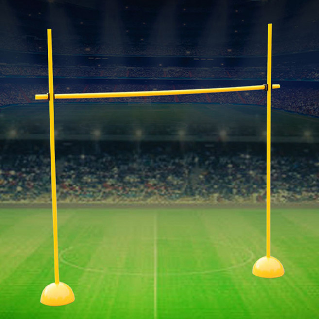 [5시건 당일출고] fooi 높이자유조절 휴대용 림보 허들 돔콘 높이뛰기 세트, 옐로우, 1개