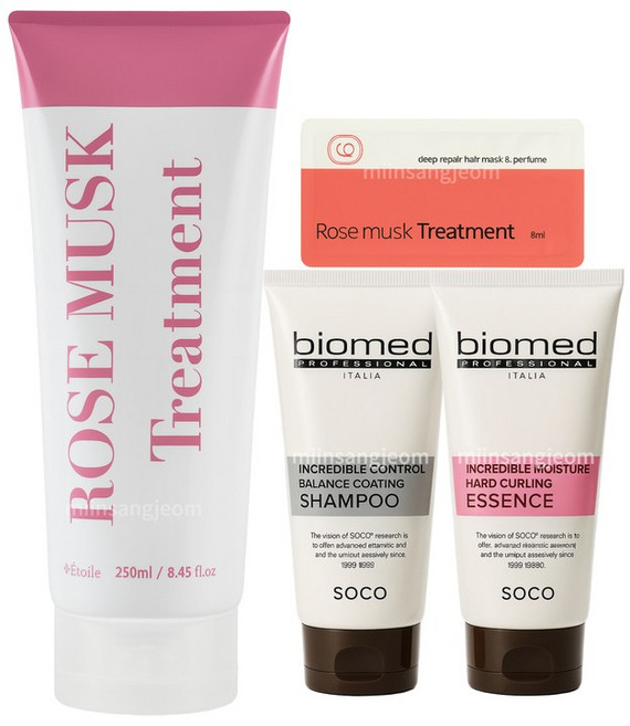 에뜨왈 로즈 머스크 퍼퓸 헤어팩 단백질 클리닉 원케어 트리트먼트 250ml, 1개