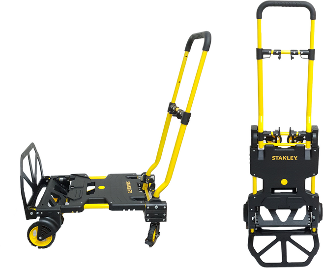 [코스트코] 2시이전주문당일발송/스탠리폴딩핸드트럭(변환 가능한 2-in1 ) 적재70kg ~137kg /3단높이조절 /가벼움 / 접이식 휠플랫폼 겸용 핸드트럭, 1개