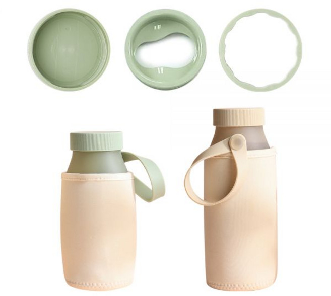 실리팟 실리콘 핸디보틀 커버 부속품, 뚜껑 피치오렌지, 1개, 뚜껑 피치오렌지