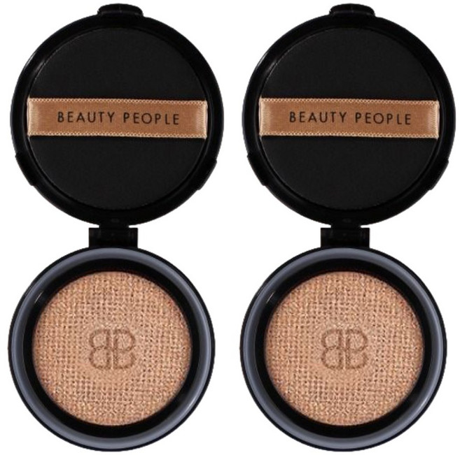 최신상 뷰티피플 절대 철벽녀 쿠션 시즌16 소이 단백질 두유 커버 절대쿠션 21호/23호 리필 18g 2EA 미친커버력 절대보습 자외선차단 빠른발송, 21호 리필, 2개