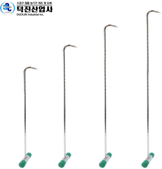 국산 덕진사 철근 T형 가마니 갈퀴 80cm / 갈고리 훅, 1개