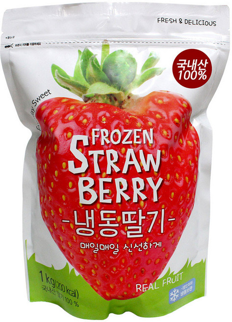 감좋은날 국산 냉동딸기 / 아이스딸기 /카페딸기, 1kg, 1개