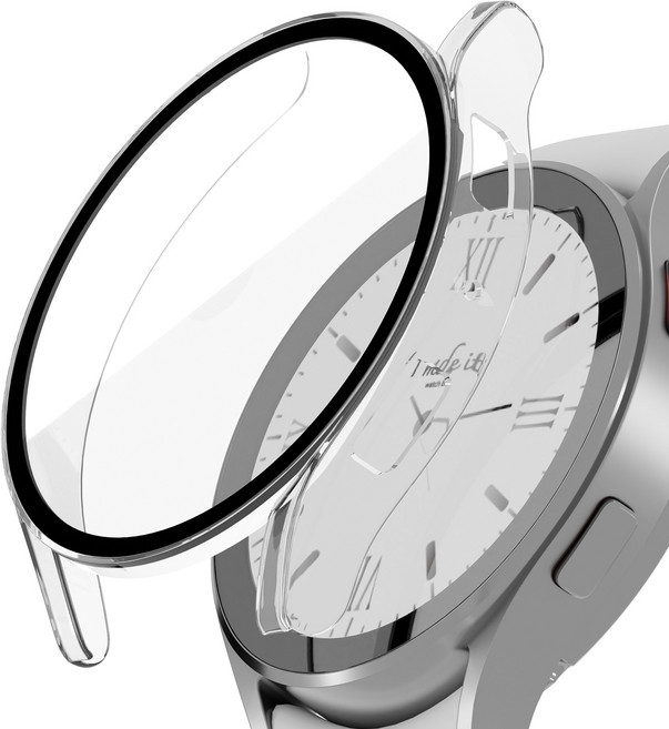 아이메이드잇 갤럭시워치 9H 일체형 풀커버 케이스, 클리어, 1개