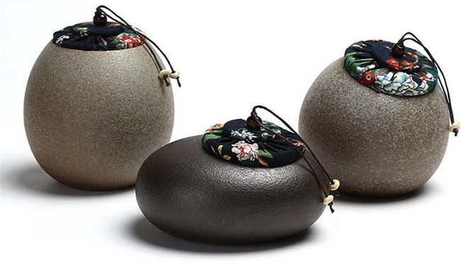 소금항아리 소금단지 옹기 단지 숨쉬는 복고풍 세라믹 수납 용기, 스트레이트 제트 블랙, 1개