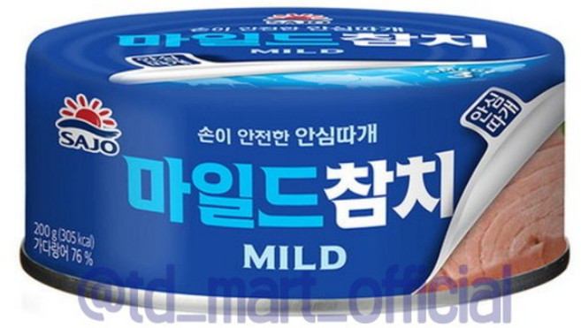 사조 마일드 참치 안심따개, 200g, 27개
