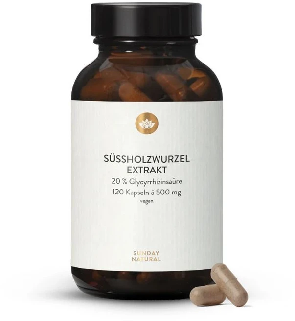독일 선데이내츄럴 감초추출물 120캡슐 4개월분 글리시리진산, 120정, 1개 - 쿠팡
