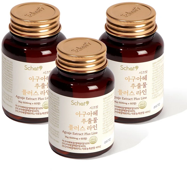 스캇나인 시크릿 아마존 안데스 아구아헤 추출물 볼케이노 플러스, 3개, 60정 - 쿠팡