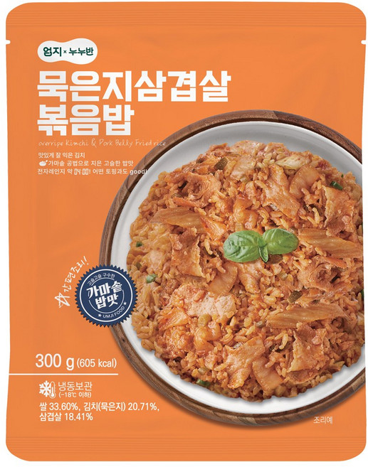 엄지 묵은지삼겹 볶음밥, 300g, 5개, 5개