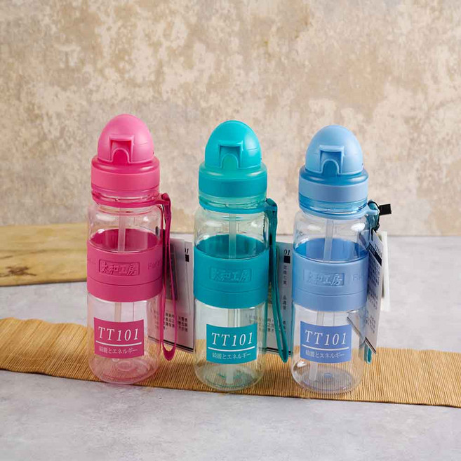 太和工房 TT101兒童水壺 訓練學習杯 寶寶飲水安全無毒, 土耳其綠, 1個, 350ml