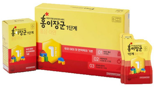 정관장 홍이장군 1단계+쇼핑백, 1박스, 15ml